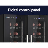 Devanti Wine Fridge Cooler Dual Zone 24 Bottles