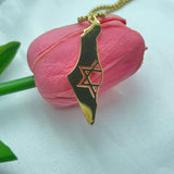 Minimalist Map of Israel Pendant Necklace