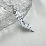 "I Have No Other Land" Israel Map Necklace with Star of David-1
