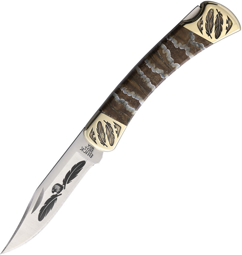 Pocket Knife - Yellowhorse Custom Buck 110 Mammoth Eagle | King of Knives e-Store