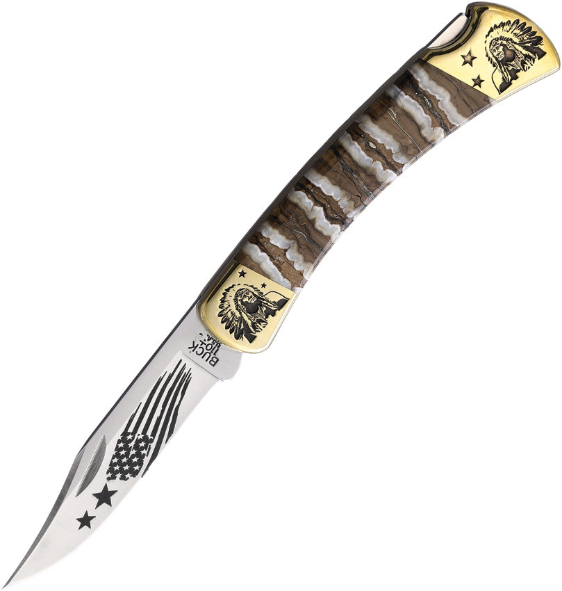 Pocket Knife - Yellowhorse Custom Buck 110 Mammoth Chief | King of Knives e-Store Australia