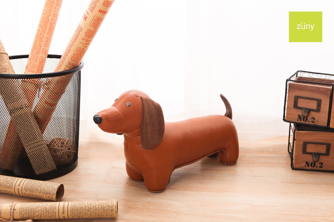 Zuny Bookend Classic Dachshund Tan