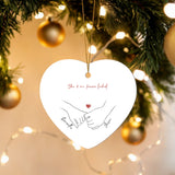 Personalised High Gloss Heart Ornament (Empire Builders)