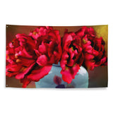 Red Flowers Painting Wall Hanging-0