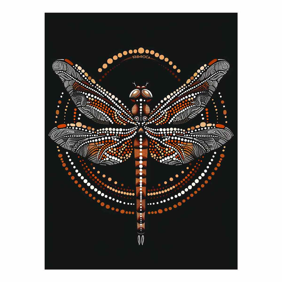 Dragon  Style of Aboriginal Dot Painting-0