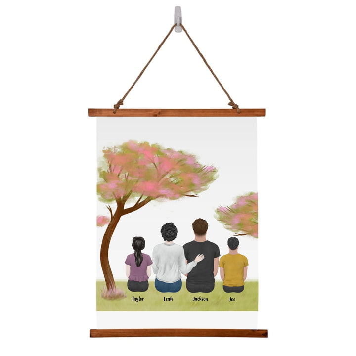 Personalised Wood Framed Wall Tapestry (Portrait)