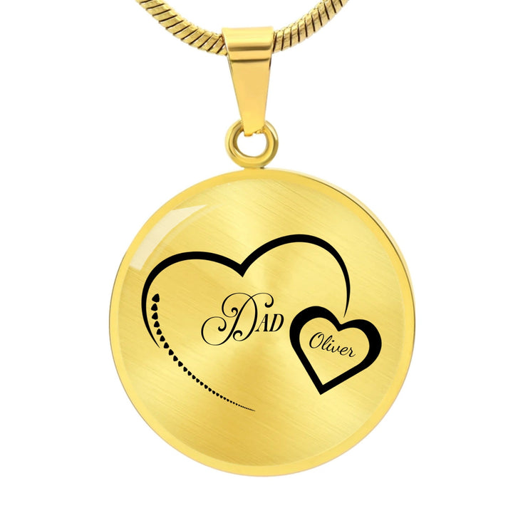 Personalised Circle Adjustable Necklace