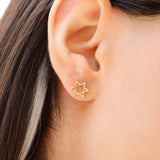Order Israel 18k Gold Filled Star of David Stud Earrings-1