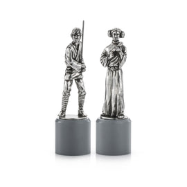 Royal Selangor Luke/King & Leia/Queen Chess Piece Pair - Star Wars Range