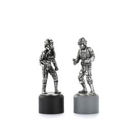 Royal Selangor Rebel & Imperial Pilot Rook Chess Piece Pair - Star Wars Range