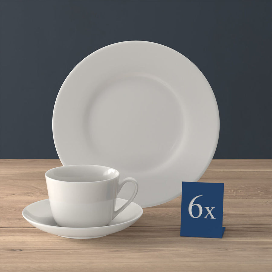 Villeroy And Boch Twist White Coffee Set 18 pcs EC | King Of Knives Australia