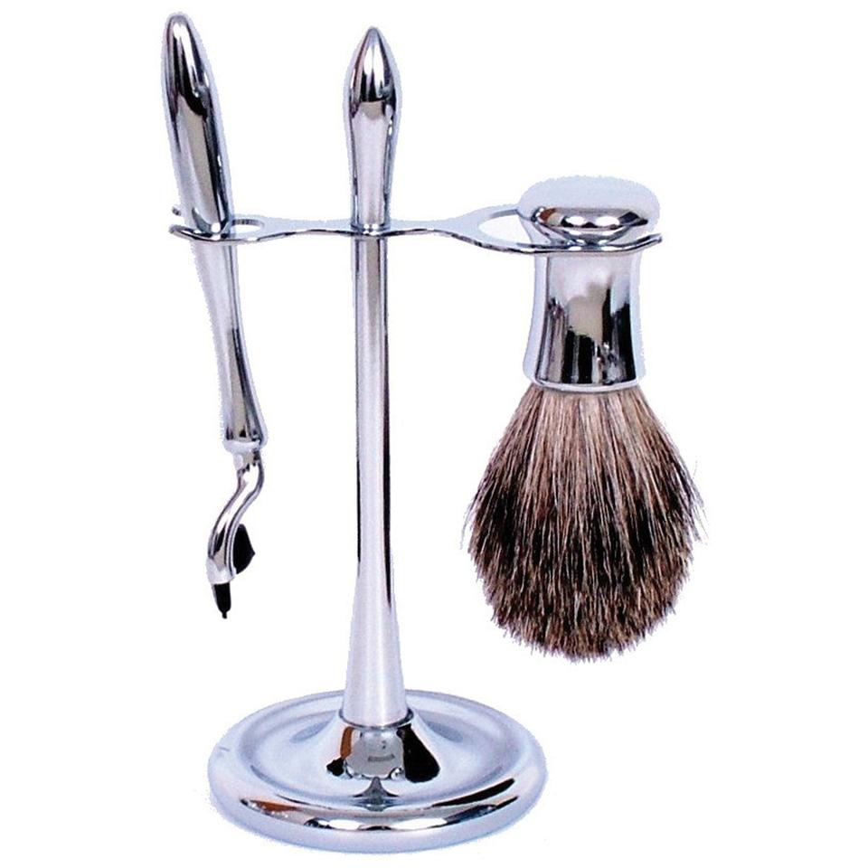 COMOY 3030 MAK3 SHAVE SET CHR W/BADGER