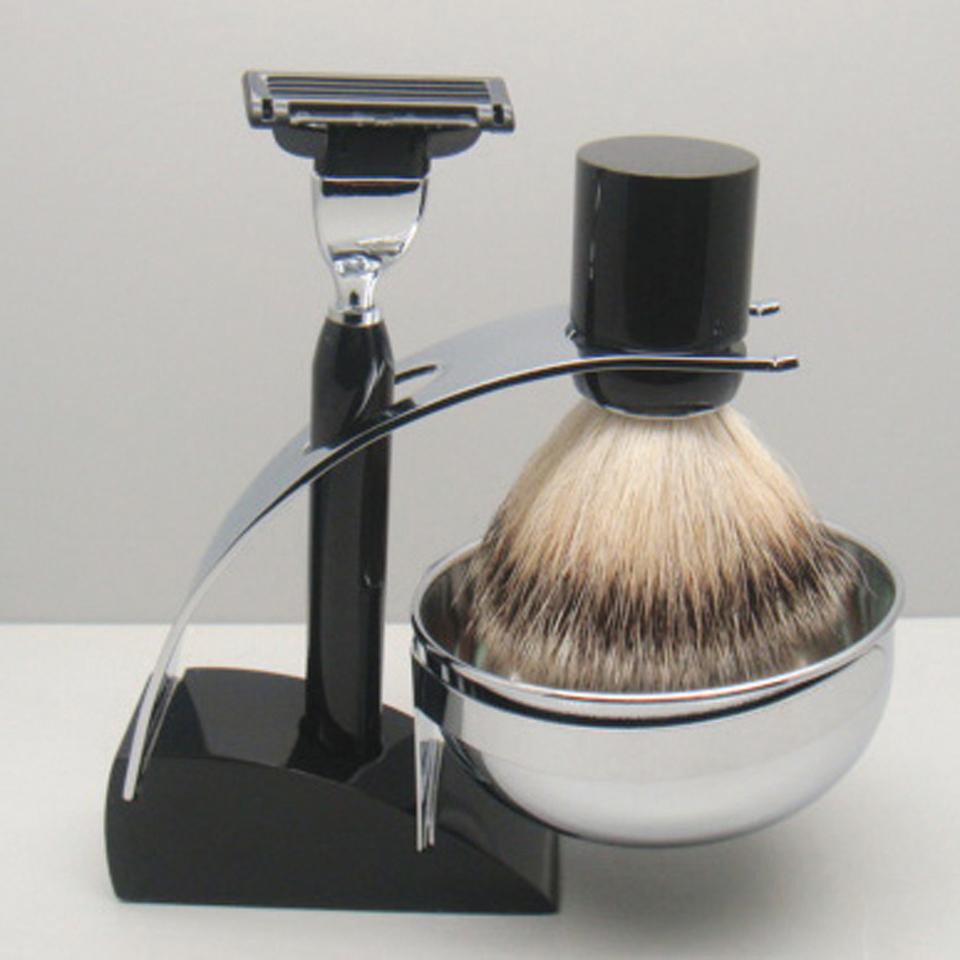 COMOY 3083 MAK3 SHAVE SET BLK BADGER