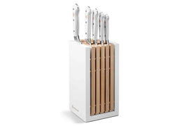 Wusthof CLASSIC WHITE DESIGN 6PC BLOCK WITH BREAD KNIFE
