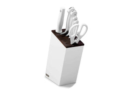 Wusthof CLASSIC WHITE SLIM 7PC BLOCK WITH BREAD KNIFE