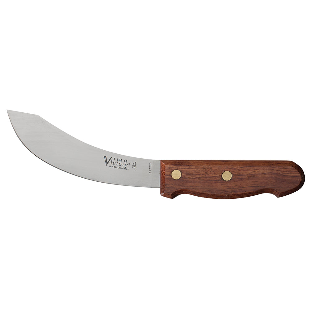 Victory Knives carbon Wooden Handle Skinner 15cm