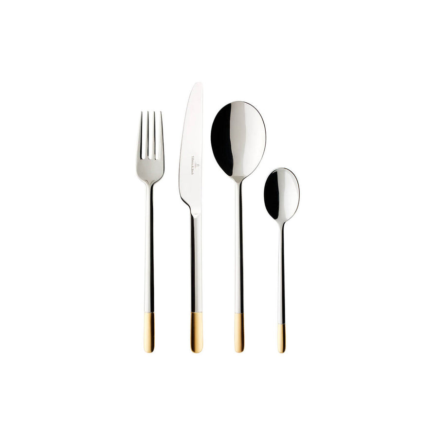 Villeroy and Boch Ella Partially Gold Plated Cutlery Set 24 pcs | King Of Knives Australia