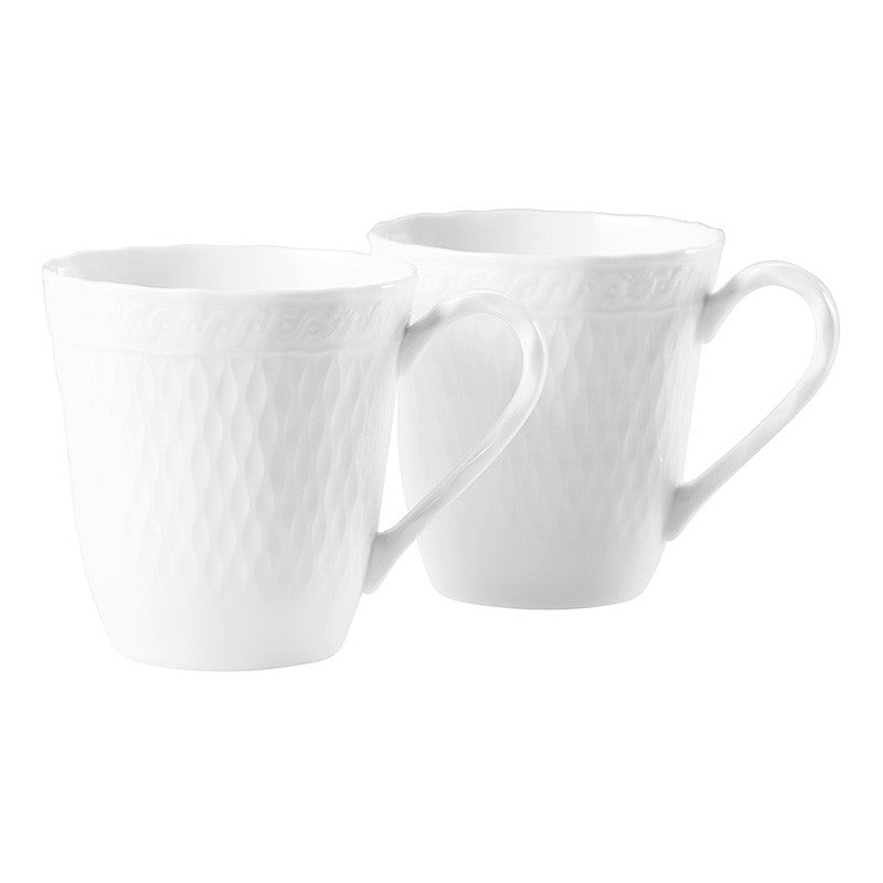 Noritake Cher Blanc-Mug Set of 2