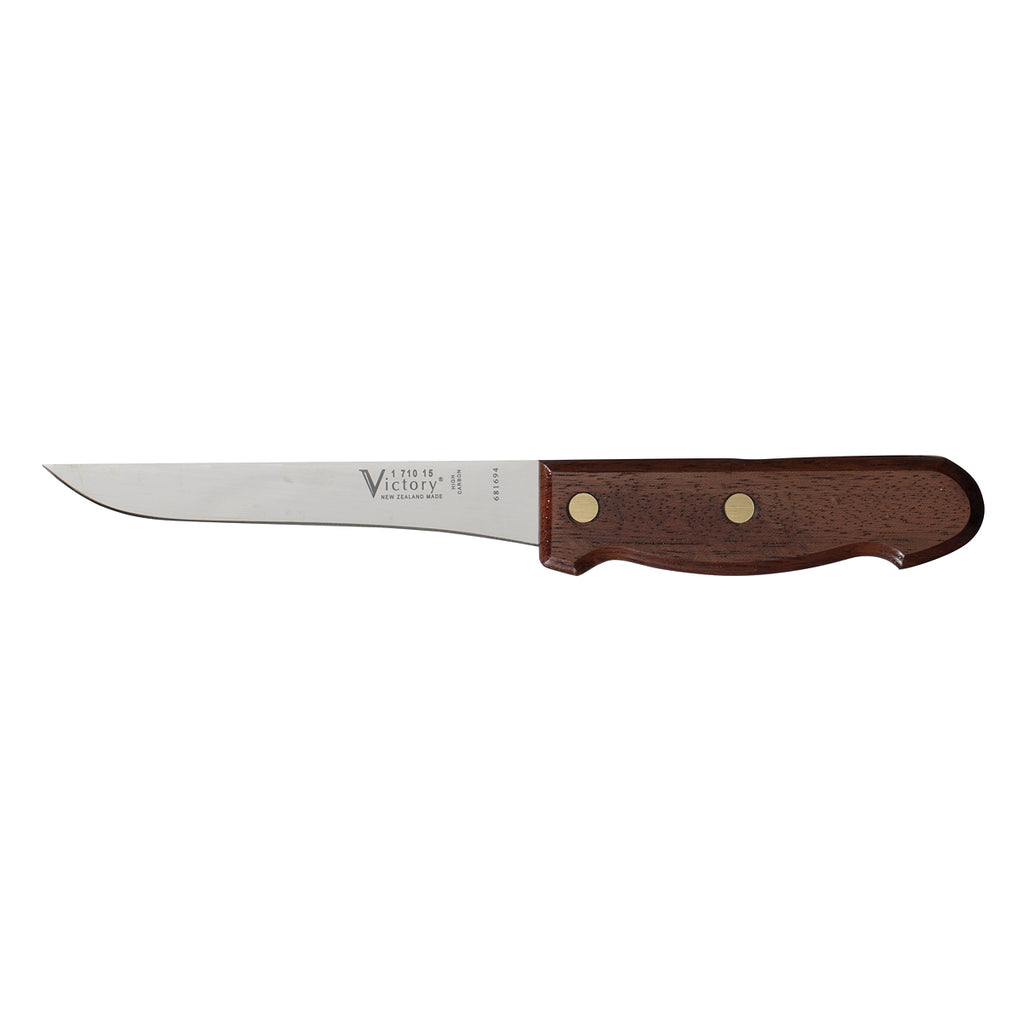 Victory Knives straight boner, 15cm carbon steel blade, wooden handle