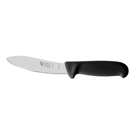 Victory Knives 13cm Round tip skinning knife with black pro grip handle