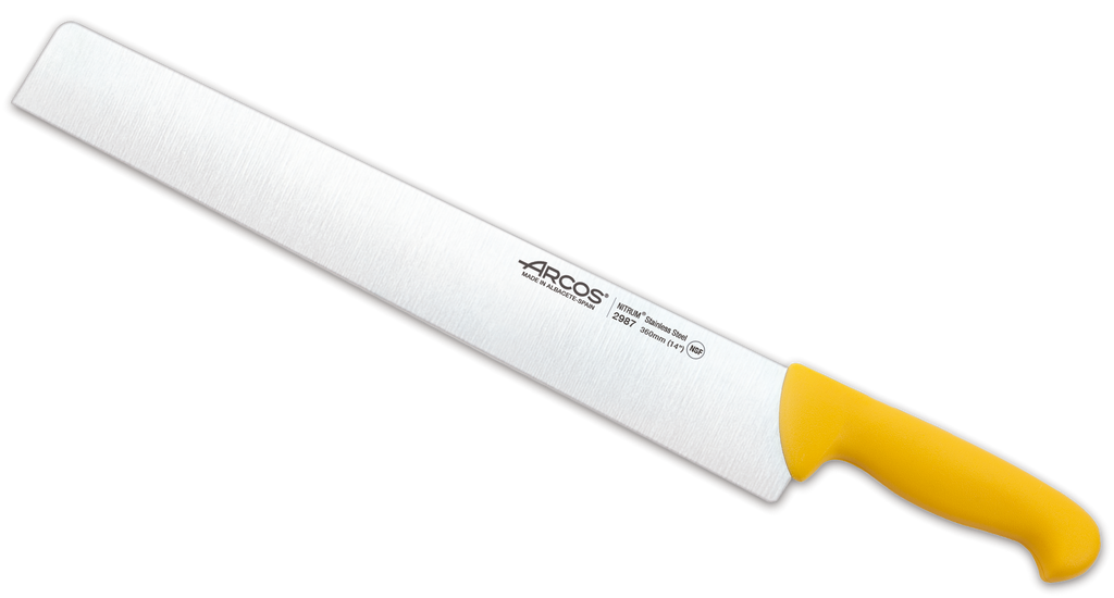 Arcos 2900 Series Salami Knife Yellow 360 mm. King of Knives
