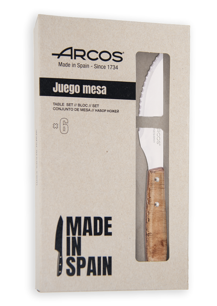 Arcos CUCHILLOS DE MESA  6 Piece Steak Set 371800