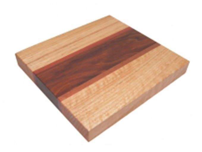 Big Chop Chesterman Presentation Three Grain Block - Three Grain Block 250 x 235 x 30 - Blackwood / Myrtle / TO - Includes 1 jar 220 gm Nurturing cream to maintain the wood