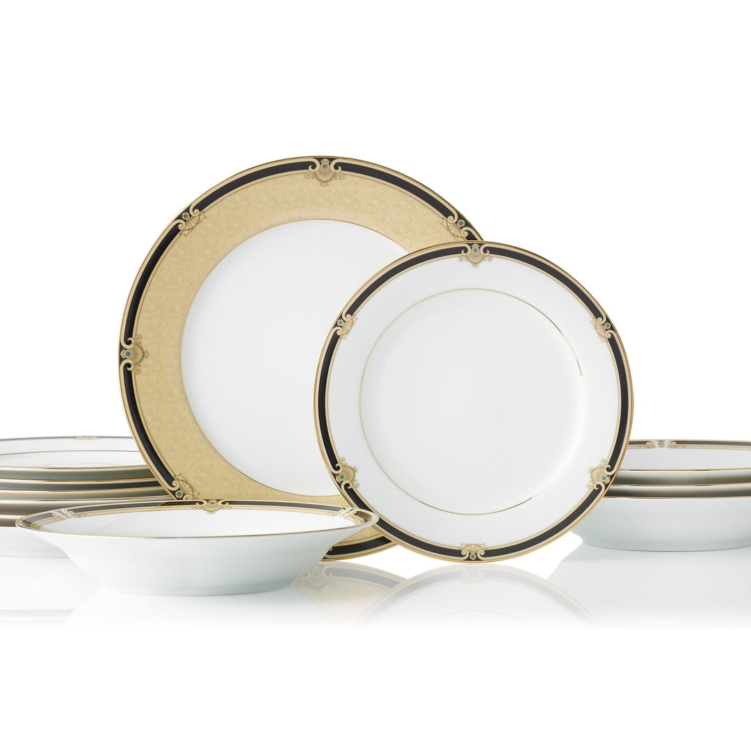 Noritake Dinnerware - Noritake Braidwood 12-PIece Dinner Set | King of Knives Australia