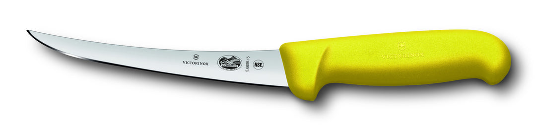 VICTORINOX BONING NARROW CURVED 15CM YELLOW HANDLE