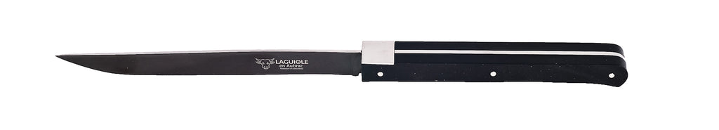 Laguiole En Aubrac Set of 6 Steak Knives Cubique - Paperstone Titanium Blade