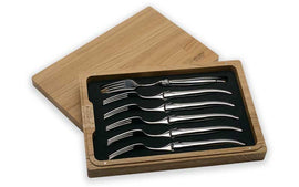 Laguiole En Aubrac Set of 6 Forks - Polished Stainless Steel