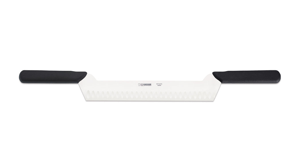 Giesser Cheese knife, scalloped edge, black King of Knives