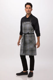 Chef Works Olympia Bib Apron- Grey