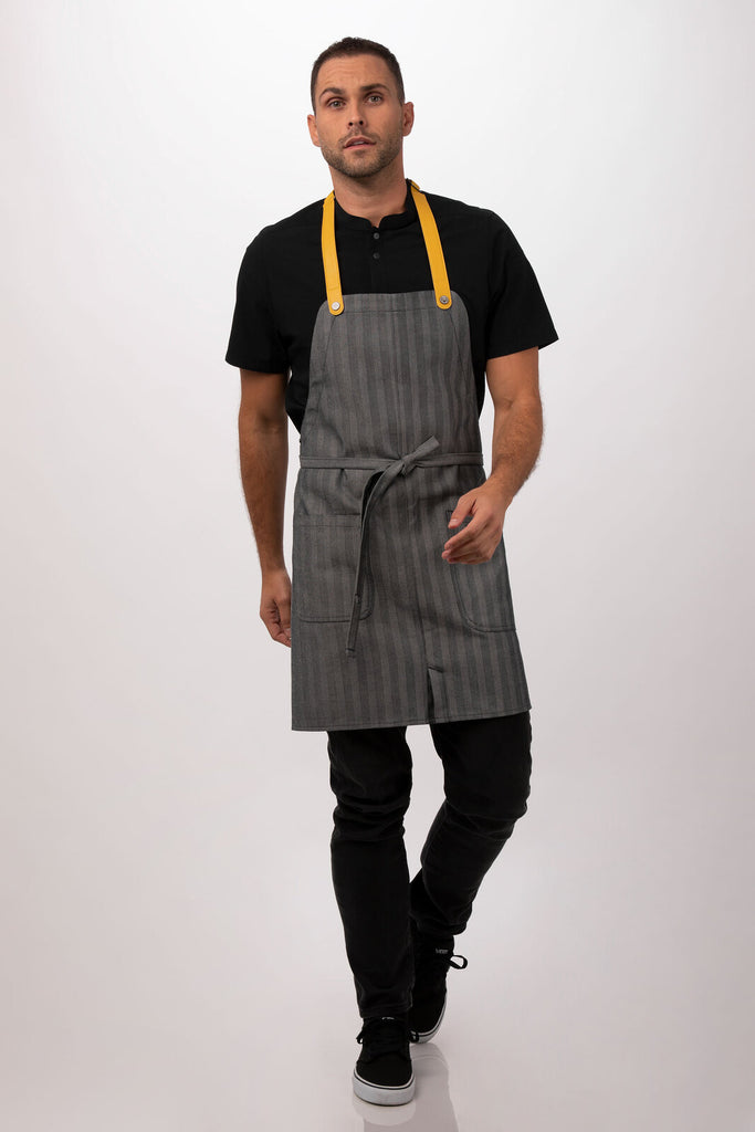 Chef Works Seattle Bib Apron- Black