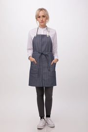 Chef Works Seattle Bib Apron- Blue