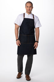 Chef Works Memphis Denim Cross Back Apron- Indigo Blue