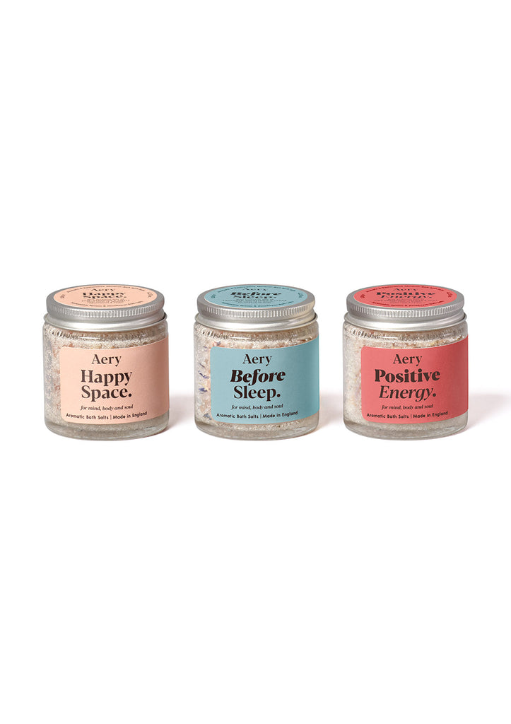 Aery Living Aromatherapy Bath Salts Gift Set (set of 3)