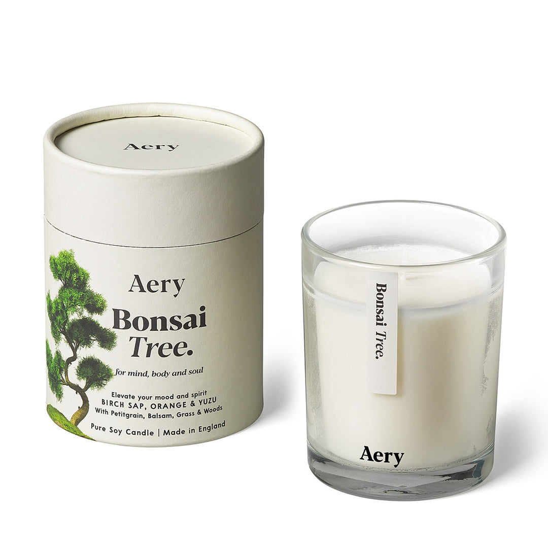 Aery Living Botanical 200g Soy Candle Bonsai Tree Birch Sap Orange Yuzu | Candles & Diffusers | King of Knives