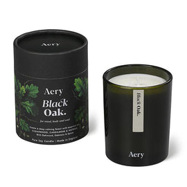 Aery Living Botanical Green 200g Soy Candle Black Oak Cedarwood Cardamom Nutmeg | Candles & Diffusers | King of Knives