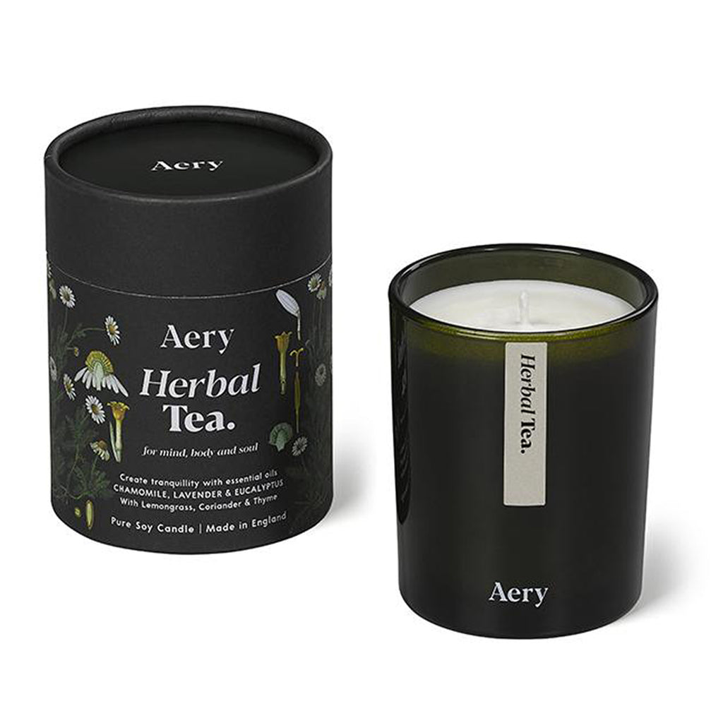 Aery Living Botanical Green 200g Soy Candle - Herbal Tea