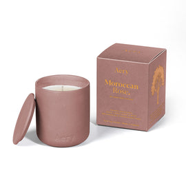 Aery Living Fernweh 280g Candle with Lid - Moroccan Rose