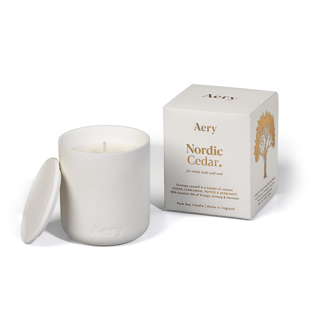 Aery Living Fernweh 280g Candle with Lid - Nordic Cedar