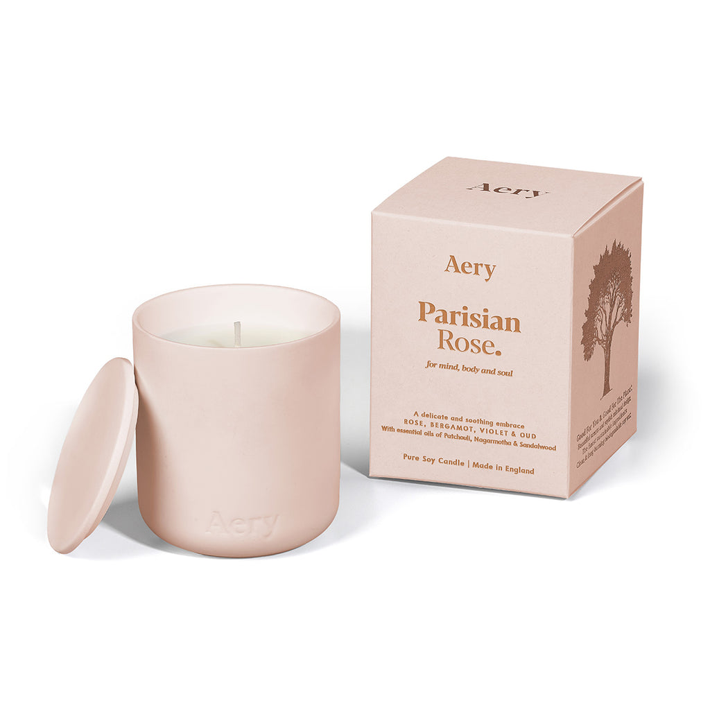 Aery Living Fernweh 280g Candle with Lid - Parisian Rose