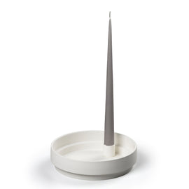Aery Living Orbital Step Ceramic Candle Holder Large - White