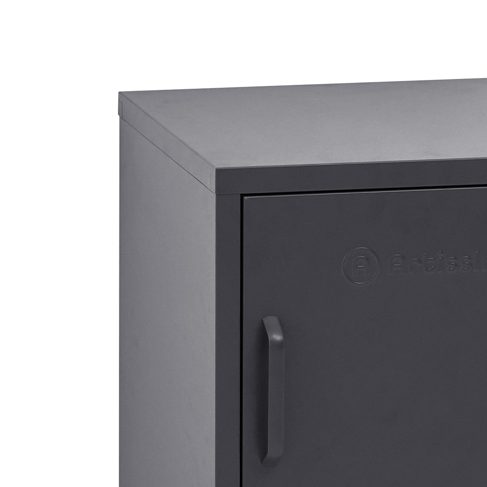 ArtissIn MINI Black Metal Bedside Cabinet – Lockable & Stylish | King of Knives e-store