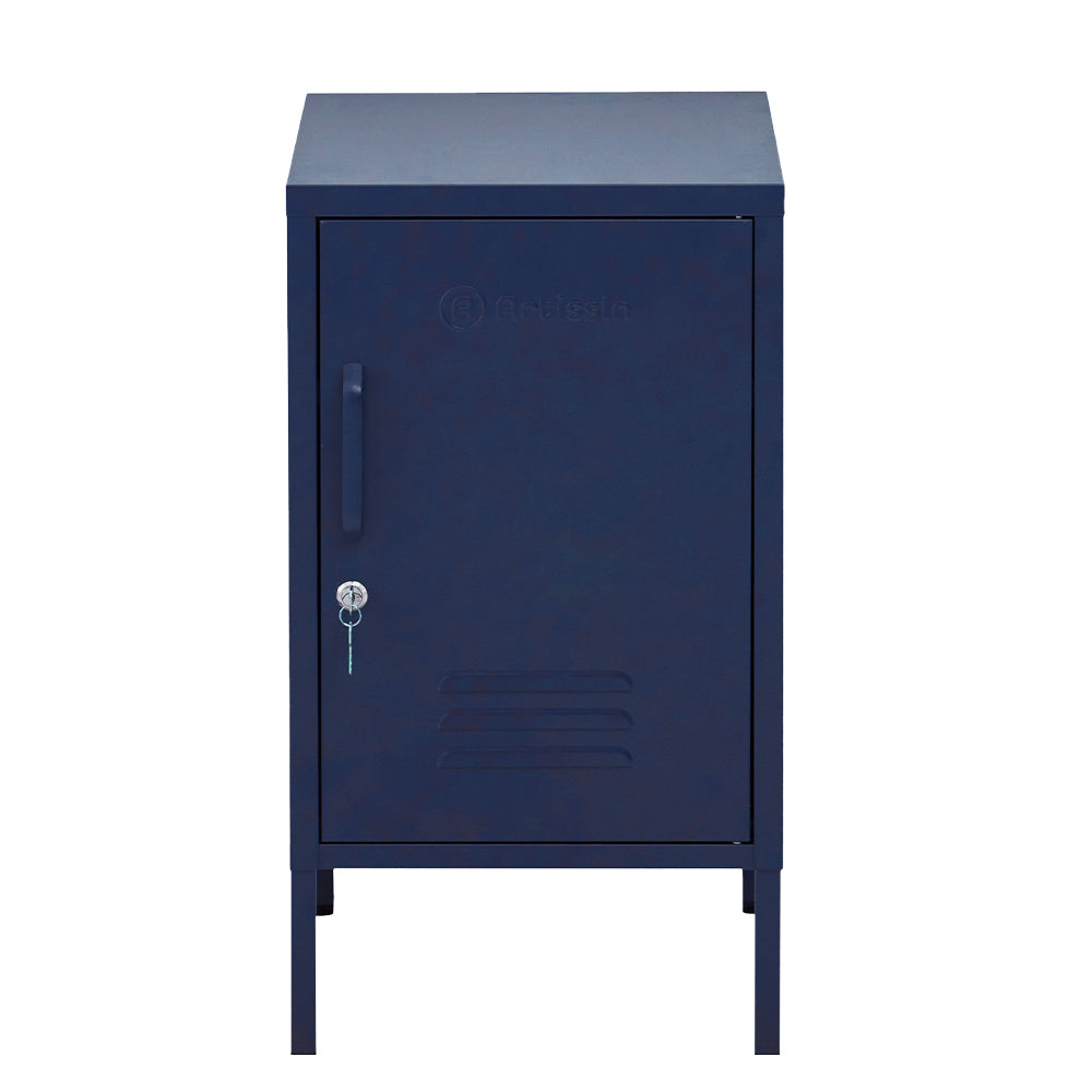 ArtissIn MINI Blue Metal Bedside Cabinet – Lockable Storage | King of Knives e-store