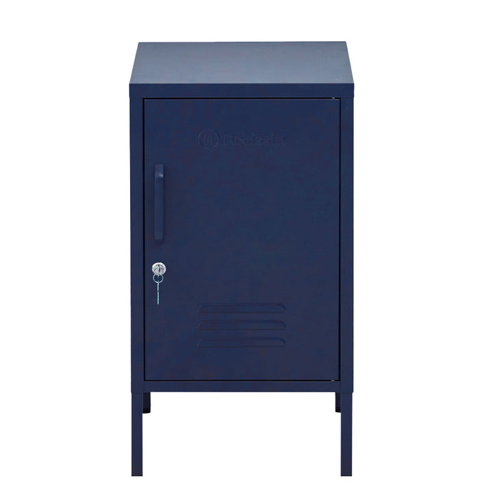 ArtissIn MINI Blue Metal Bedside Cabinet – Lockable Storage | King of Knives e-store