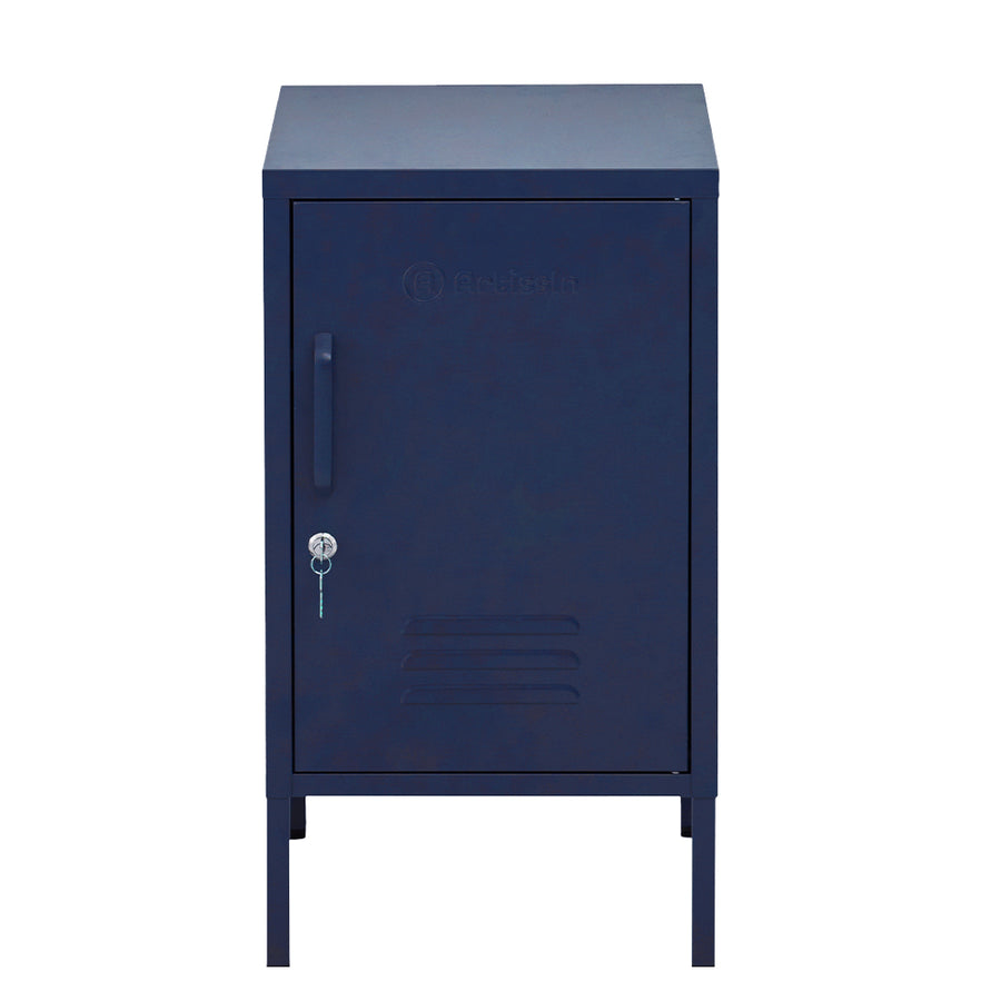 ArtissIn MINI Blue Metal Bedside Cabinet – Lockable Storage | King of Knives e-store