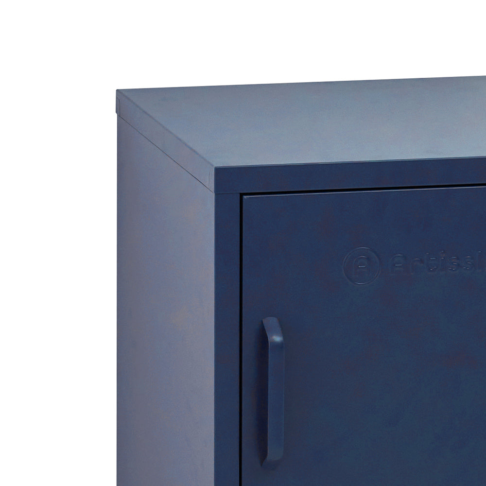 ArtissIn MINI Blue Metal Bedside Cabinet – Lockable Storage | King of Knives e-store