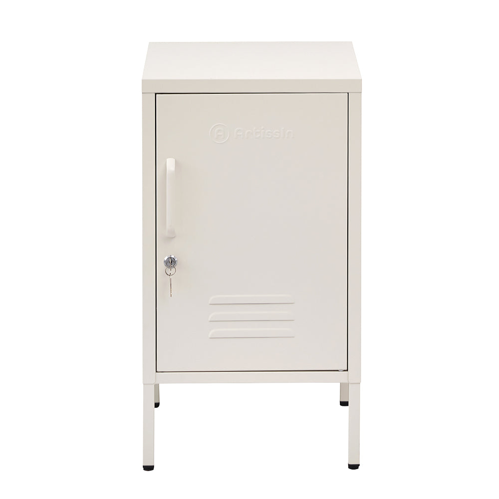 ArtissIn MINI White Bedside Metal Cabinet – Compact & Stylish Locker | King of Knives e-store